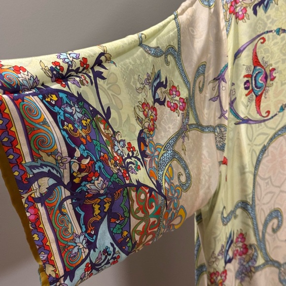 Johnny Was Silk Kimono Topper Jacket Reversible Multi Color Size 1X - Picture 12 of 15